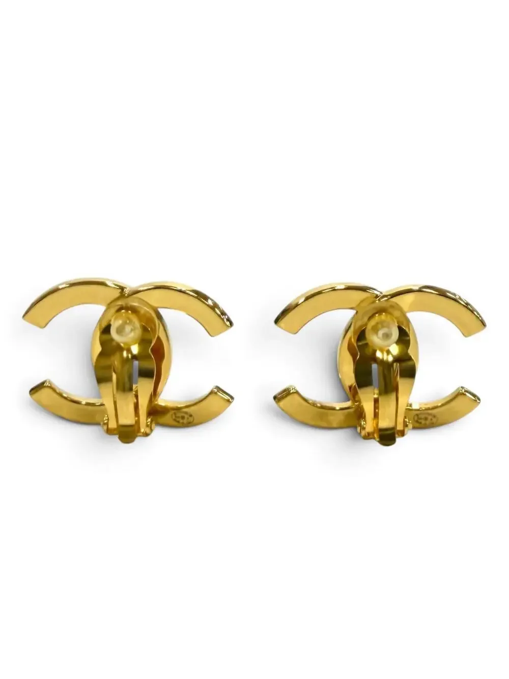 Chanel Cc Logo Clip-On Earrings Metal #357902C77B